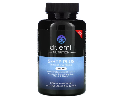 Dr. Emil Nutrition, 5-HTP Plus, 200 мг, 60 капсул Dr. Emil Nutrition, 5-HTP Plus, 200 мг, 60 капсул