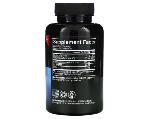 Dr. Emil Nutrition, 5-HTP Plus, 200 мг, 60 капсул Dr. Emil Nutrition, 5-HTP Plus, 200 мг, 60 капсул