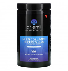 Dr. Emil Nutrition, Multi Collagen Peptides Plus Hyaluronic Acid Powder, Unflavored, 316.5 g
