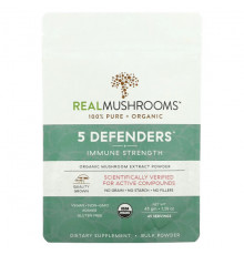 Грибы 5 Defenders, Organic Mushroom Extract Powder, 1.59 oz (45 g)