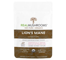 Real Mushrooms, Lion's Mane, Cognition, Bulk Powder, 2.12 oz (60 g)