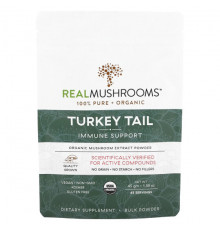 Грибы Turkey Tail, Organic Mushroom Extract Powder, 1.59 oz (45 gm)
