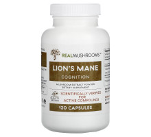 Real Mushrooms, Lion's Mane, Cognition, 120 Capsules