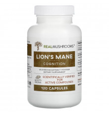 Real Mushrooms, Lion's Mane, Cognition, 120 Capsules
