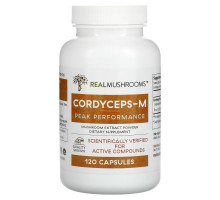 Real Mushrooms, Cordycep-M, Peak Performance, 120 Capsules