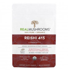 Real Mushrooms, Reishi 415, Organic Mushroom Extract Powder, 1.59 oz (45 gm)