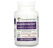 Грибы Mushroom D2Z, Vitamin D & Zinc, 120 Capsules