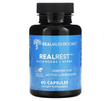 Грибы Real Mushrooms, RealRest, грибы и травы`` 60 капсул