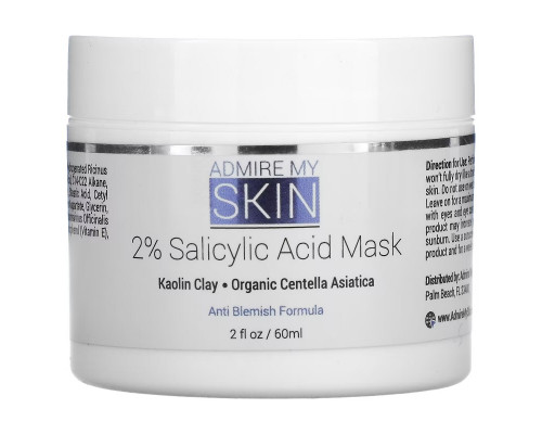 Admire My Skin, 2% Salicylic Acid Beauty Mask, 2 fl oz (60 ml) Admire My Skin, 2% Salicylic Acid Beauty Mask, 2 fl oz (60 ml)