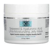 Admire My Skin, Seaweed & Hyaluronic Acid Ultra Moisturizing Jelly Beauty Mask, 2 fl oz (60 ml)