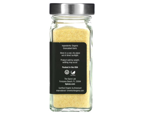 The Spice Lab, Organic Granulated Garlic, 2.6 oz (73 g) The Spice Lab, Organic Granulated Garlic, 2.6 oz (73 g)