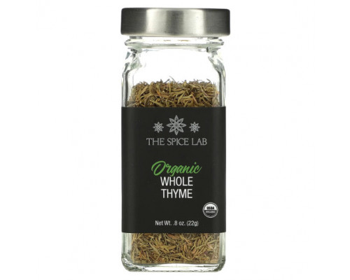 Травяные сборы и чаи The Spice Lab, Органический цельный чабрец, 22 г (0,8 унции) Травяные сборы и чаи The Spice Lab, Органический цельный чабрец, 22 г (0,8 унции)