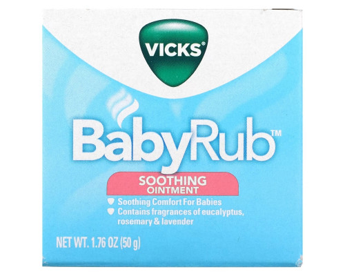 Vicks, Baby Rub, Soothing Ointment, 1.76 oz (50 g) Vicks, Baby Rub, Soothing Ointment, 1.76 oz (50 g)