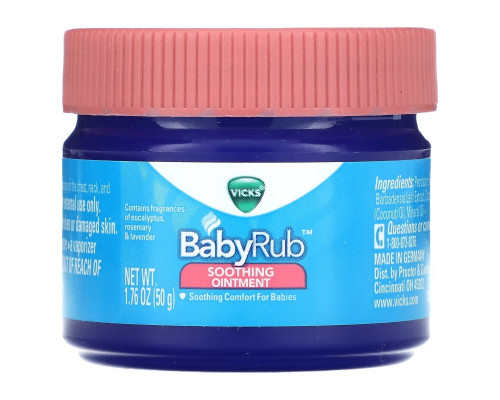 Vicks, Baby Rub, Soothing Ointment, 1.76 oz (50 g) Vicks, Baby Rub, Soothing Ointment, 1.76 oz (50 g)