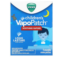 Vicks, VapoPatch для детей, 5 носимых ароматических патчей