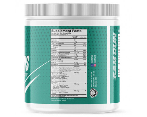 Зелень и зеленые овощи 6AM Run, Super Greens, 270 г (9,52 унции) Зелень и зеленые овощи 6AM Run, Super Greens, 270 г (9,52 унции)