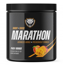 6AM Run, Marathon, Advanced Amino + Preworkout Formula, Peach Mango, 12.7 oz (360 g)