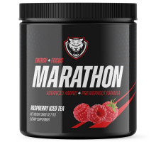 6AM Run, Marathon, Advanced Amino + Preworkout Formula, Raspberry Iced Tea, 12.7 oz (360 g)