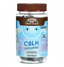 Good Day Chocolate, Calm Supplement, For Adults, 80 Candy Coated Pieces