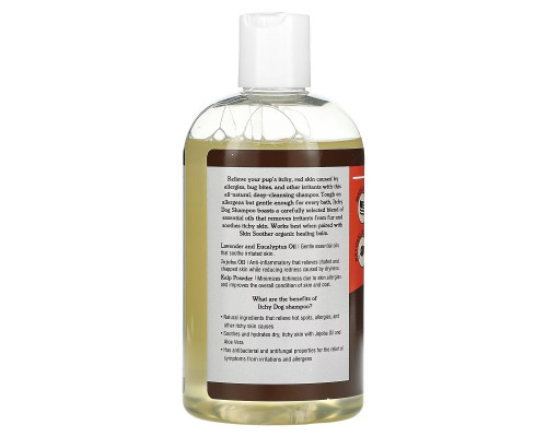 Natural Dog Company, Без запаха, шампунь против зуда для собак, 12 унций Natural Dog Company, Без запаха, шампунь против зуда для собак, 12 унций