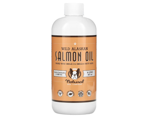 Natural Dog Company, Wild Alaskan Salmon Oil, All Ages, Delicious Salmon, 16 oz (473 ml) Natural Dog Company, Wild Alaskan Salmon Oil, All Ages, Delicious Salmon, 16 oz (473 ml)