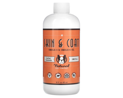 Natural Dog Company, Skin & Coat, Omega-3 & Omega-6 Oil, 16 oz (473 ml) Natural Dog Company, Skin & Coat, Omega-3 & Omega-6 Oil, 16 oz (473 ml)