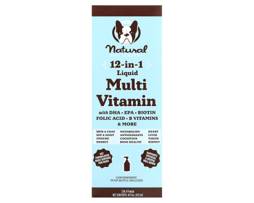 Natural Dog Company, 12-In-1 Liquid Multi Vitamin, For Dogs, All Ages, 16 fl oz (473 ml) Natural Dog Company, 12-In-1 Liquid Multi Vitamin, For Dogs, All Ages, 16 fl oz (473 ml)