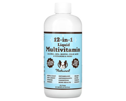 Natural Dog Company, 12-In-1 Liquid Multi Vitamin, For Dogs, All Ages, 16 fl oz (473 ml) Natural Dog Company, 12-In-1 Liquid Multi Vitamin, For Dogs, All Ages, 16 fl oz (473 ml)