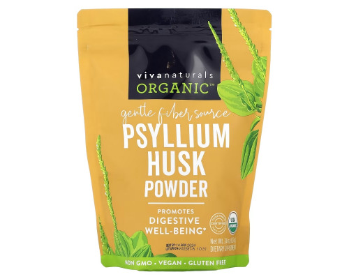 Viva Naturals, Organic Psyllium Husk Powder, 24 oz (680 g) Viva Naturals, Organic Psyllium Husk Powder, 24 oz (680 g)