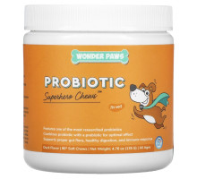 Wonder Paws, Probiotic, Superhero Chews For Dogs, All Ages, Duck, 90 Soft Chews