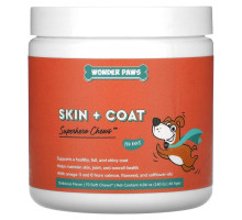 Wonder Paws, Super Chews For Dogs, Skin + Coat, All Ages, 70 Soft Chews, 4.94 oz (140 g)