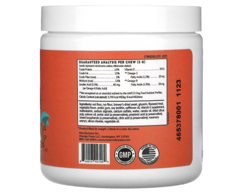 Wonder Paws, Super Chews For Dogs, Skin + Coat, All Ages, 70 Soft Chews, 4.94 oz (140 g) Wonder Paws, Super Chews For Dogs, Skin + Coat, All Ages, 70 Soft Chews, 4.94 oz (140 g)