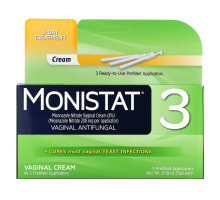 Monistat, 3-Day Treatment Cream, 3 Prefilled Applicators, 0.18 oz (5 g) Each