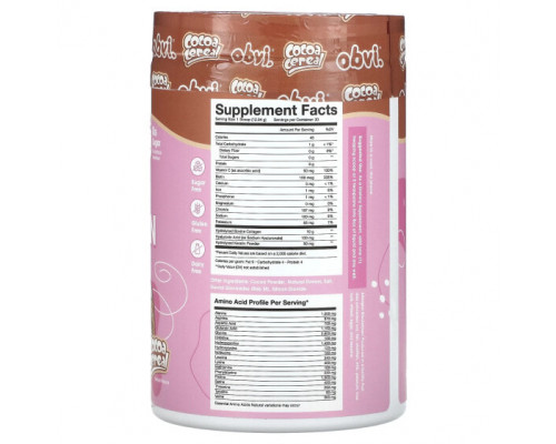 Для мышц и суставов Obvi, More Than Collagen, All-In-One Beauty Nutrition Powder, Cocoa Cereal, 13.68 oz (388 g) Для мышц и суставов Obvi, More Than Collagen, All-In-One Beauty Nutrition Powder, Cocoa Cereal, 13.68 oz (388 g)