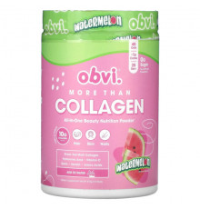 Для мышц и суставов Obvi, More Than Collagen, Watermelon, 10.93 oz (310 g)