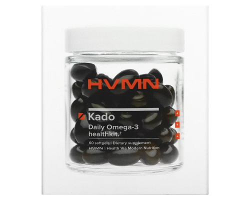 HVMN, Kado, Daily Omega-3 Healthkit, 60 Softgels HVMN, Kado, Daily Omega-3 Healthkit, 60 Softgels