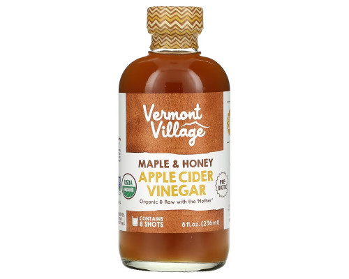 Vermont Village, Apple Cider Vinegar, Maple & Honey , 8 fl oz (236 ml) Vermont Village, Apple Cider Vinegar, Maple & Honey , 8 fl oz (236 ml)