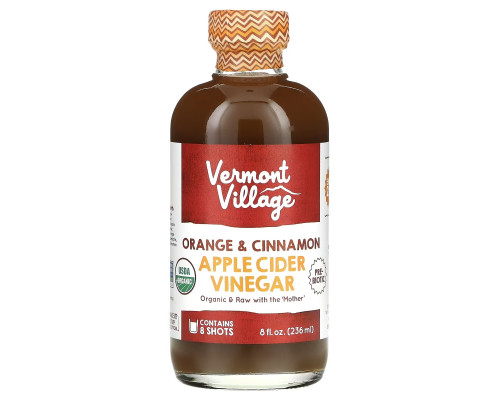 Vermont Village, Apple Cider Vinegar, Orange & Cinnamon, 8 fl oz (236 ml) Vermont Village, Apple Cider Vinegar, Orange & Cinnamon, 8 fl oz (236 ml)