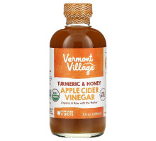 Vermont Village, Apple Cider Vinegar, Turmeric & Honey, 8 fl oz (236 ml)