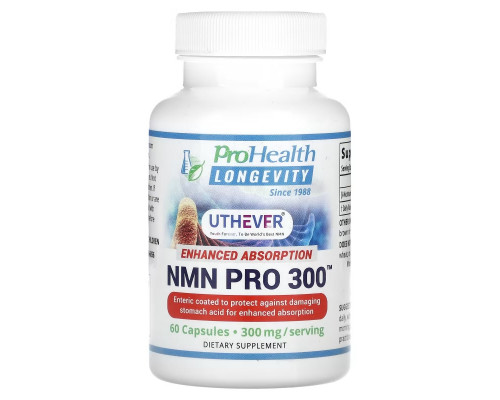 ProHealth Longevity, NMN Pro 300, Enhanced Absorption, 150 mg, 60 Capsules ProHealth Longevity, NMN Pro 300, Enhanced Absorption, 150 mg, 60 Capsules