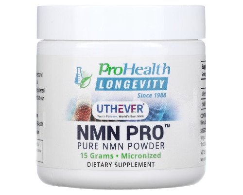 ProHealth Longevity, NMN Pro, Pure NMN Powder, 250 mg, 15 g ProHealth Longevity, NMN Pro, Pure NMN Powder, 250 mg, 15 g
