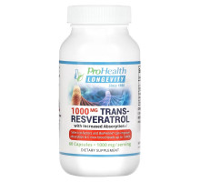 ProHealth Longevity, Trans-Resveratrol with Increased Absorption, 500 mg, 60 Capsules