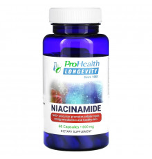 ProHealth Longevity, Niacinamide, 600 mg, 60 Capsules