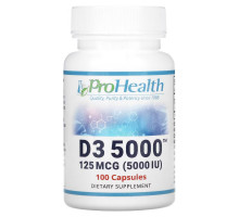 ProHealth Longevity, D3 5000, 125 mcg (5000 IU), 100 Capsules