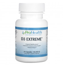 ProHealth Longevity, D3 Extreme, 50,000 IU, 24 Capsules