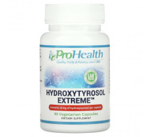 Зелень и зеленые овощи ProHealth Longevity, Hydroxytyrosol Extreme, 25 мг, 90 вегетарианских капсул