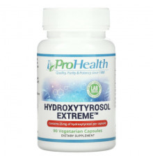 Зелень и зеленые овощи ProHealth Longevity, Hydroxytyrosol Extreme, 25 мг, 90 вегетарианских капсул