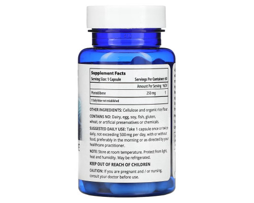 ProHealth Longevity, Pterostilbene Pro 250, 250 mg, 60 Capsules ProHealth Longevity, Pterostilbene Pro 250, 250 mg, 60 Capsules