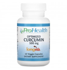 ProHealth Longevity, Optimized Curcumin, 500 mg, 60 Veggie Capsules