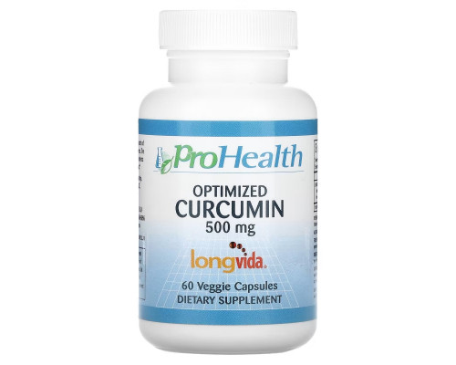ProHealth Longevity, Optimized Curcumin, 500 mg, 60 Veggie Capsules ProHealth Longevity, Optimized Curcumin, 500 mg, 60 Veggie Capsules
